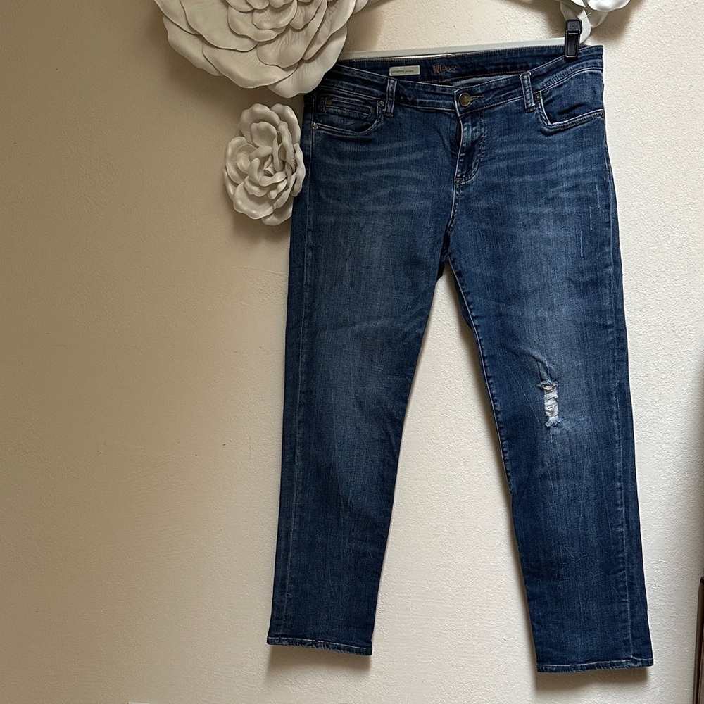 Kut from the Kloth Dark Wash Cropped Jeans